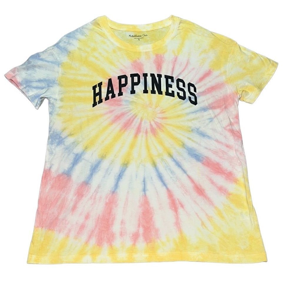 Rebellious One Tie-Dye Juniors Graphic T-Shirt